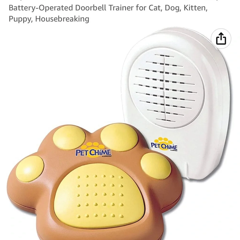 Pet chime battery operated door bell trainer for cats and dogs to go out